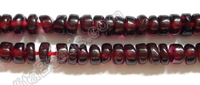 3-5 mm,18 inch strand Finest quality E5445 Brand New Amazing RUBY Gemstone Faceted Heishi beads,Ruby Heishi beads,ruby tyre beads