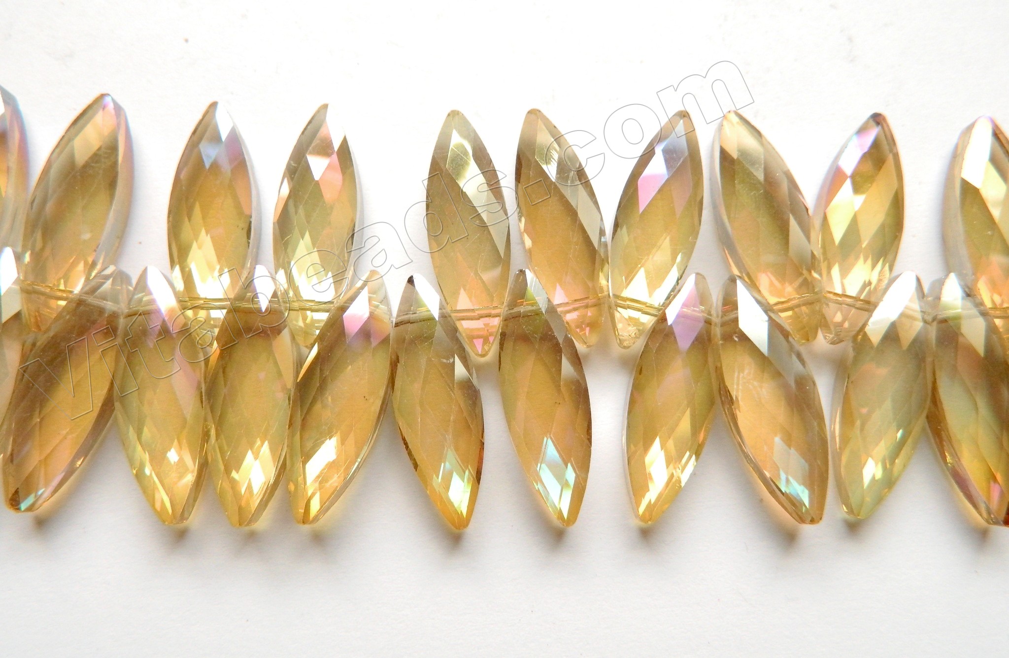 10 x 24 mm approx... 20 pieces faceted drilled half marquise DENDRITE OPAL fancy beads 10 x 23